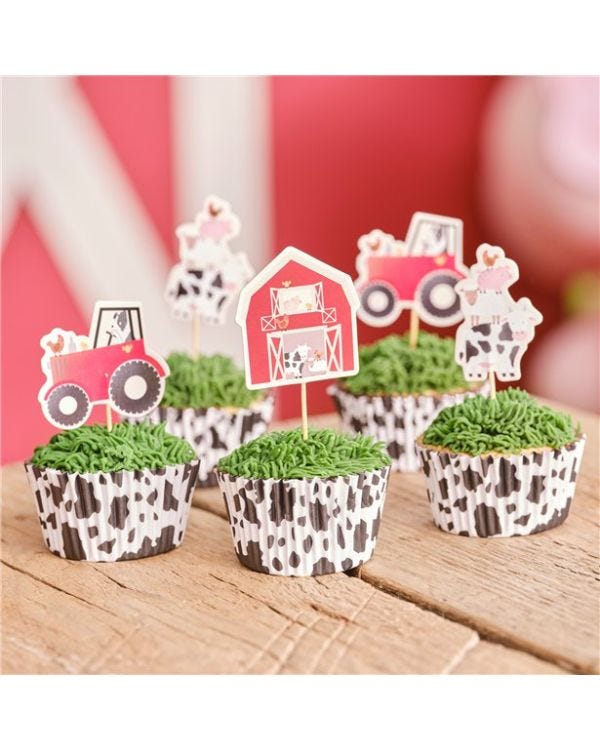 Farm Friends Cupcake Toppers (12pk)