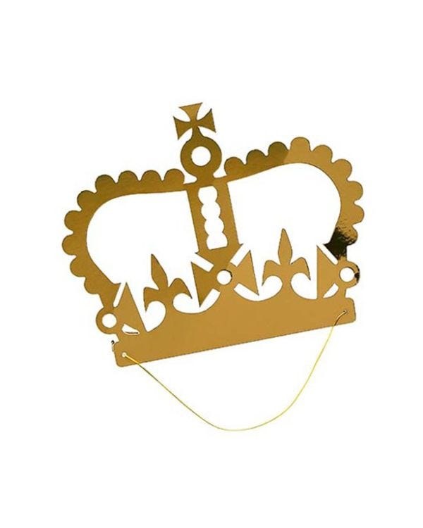 Gold Paper Party Crowns (10pk)