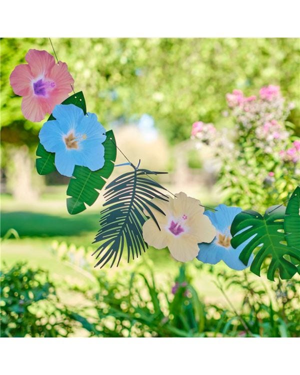 Tiki Tropics Paper Palms Garland