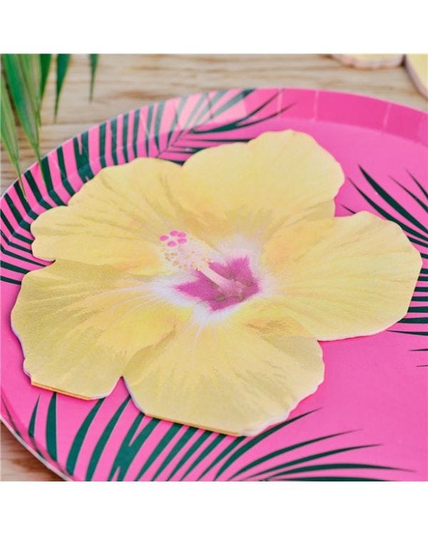 Tiki Tropics Flower Paper Napkins (16pk)