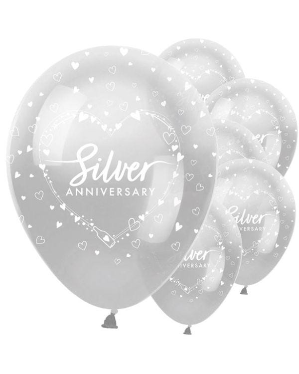 Silver 25th Anniversary Party Decorations We Still Do Happy - Etsy UK