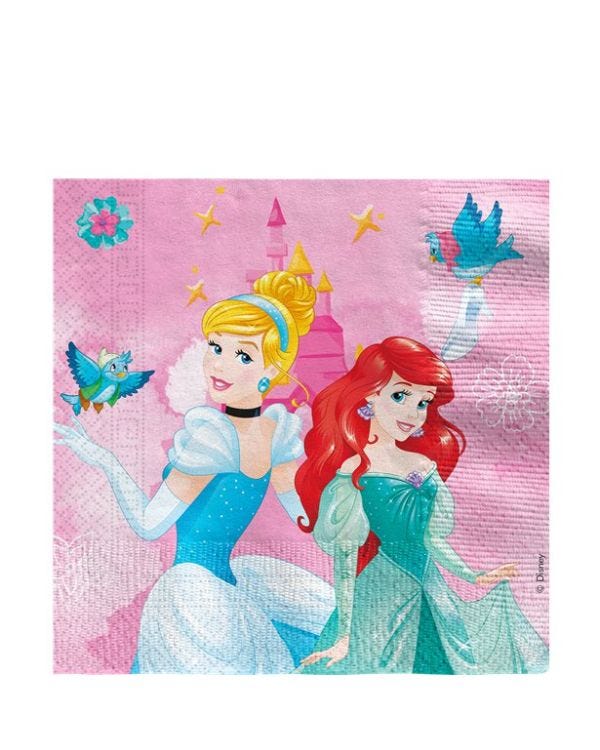 Disney Princess Live Your Story Paper Napkins - 33cm (20pk)