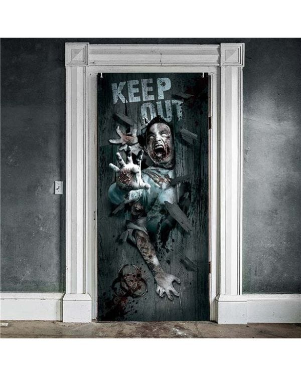Zombie Attack Door Decoration -80cm x 1.8m