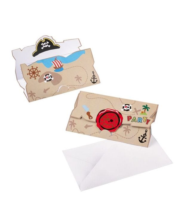 Captain Pirate Invitations (8pk)