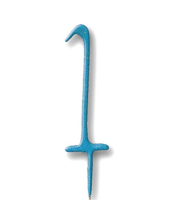 Blue Number 1 Sparkler Candle - 7&quot;