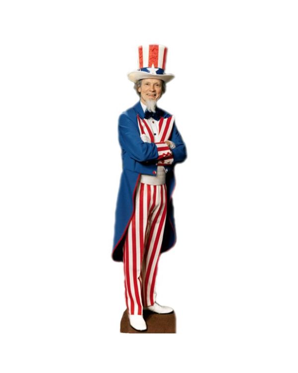 Uncle Sam Cardboard Cutout - 185cm x 48cm