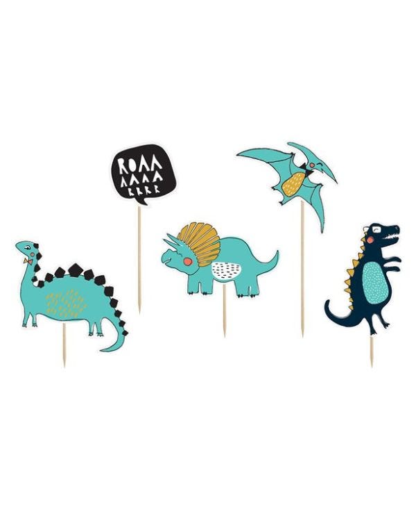 Dinosaur Cake Toppers (5pk)