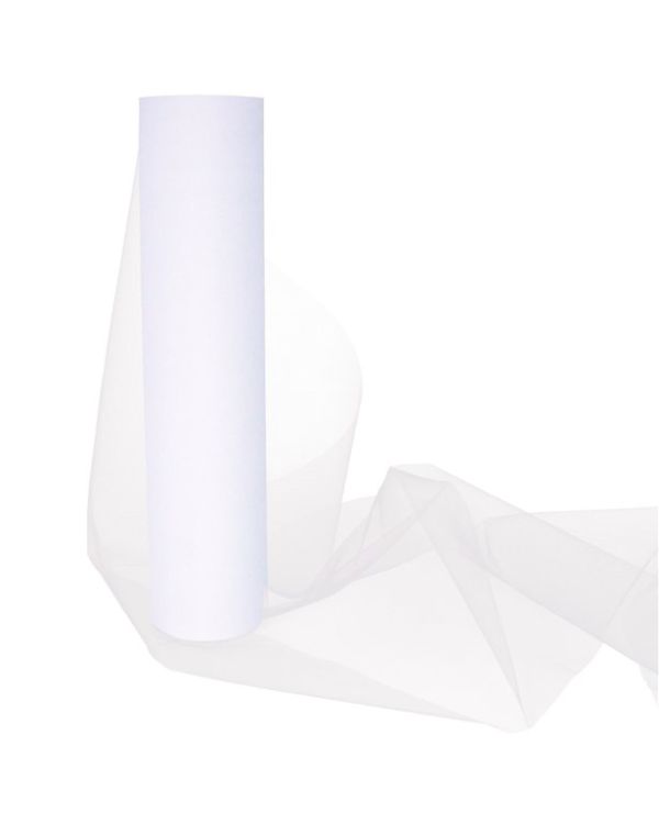 White Tulle Roll - 30cm x 25m