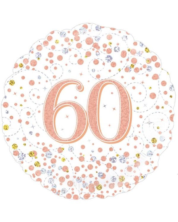 Sparkling Fizz 60th Foil Balloon - 18&quot;