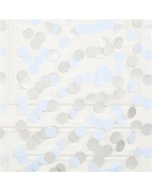 White Glitter Hanging String Decorations - 2.1m (6pk)
