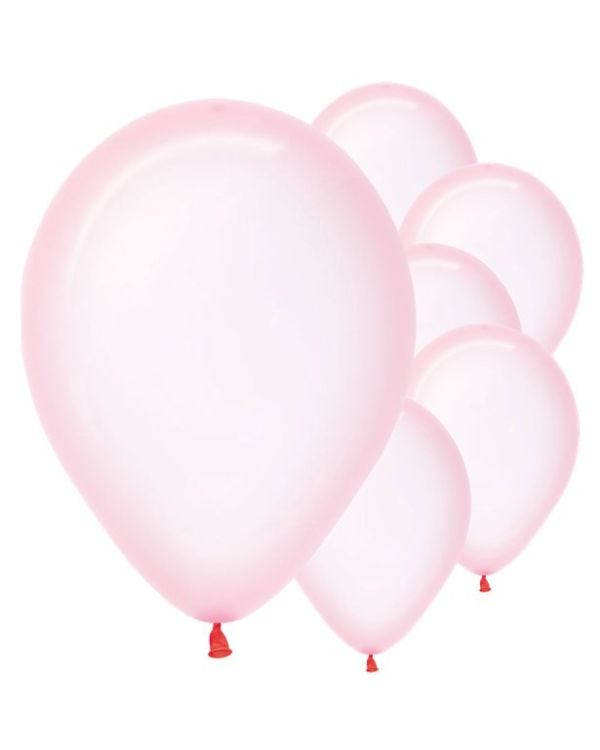 Pastel Pink Crystal Balloons - 12&quot; Latex (50pk)