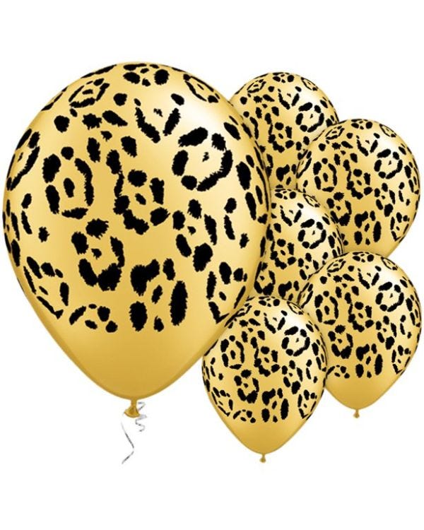 Leopards Spots Assorted Balloons - 11&quot; Latex (25pk)