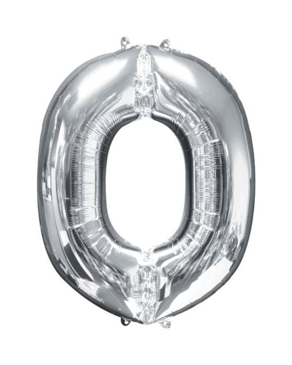 Silver Letter O Balloon - 16&quot; Foil