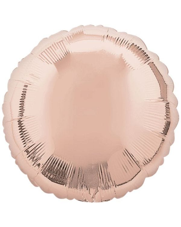 Rose Gold Circle Balloon - 18&quot; Foil