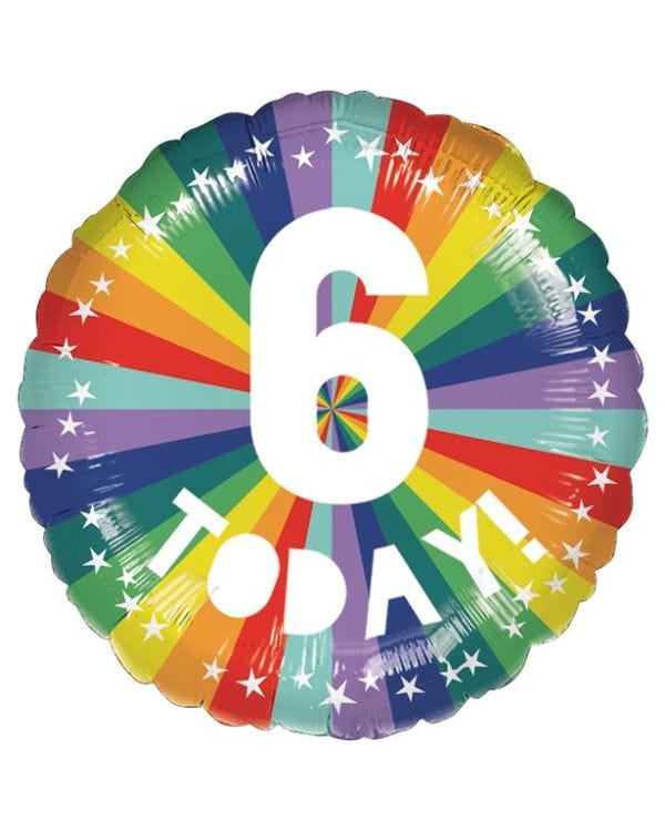 6 Today Foil Balloon - 18&quot;
