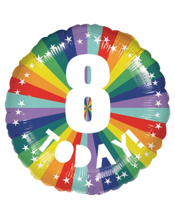 8 Today Foil Balloon - 18&quot;