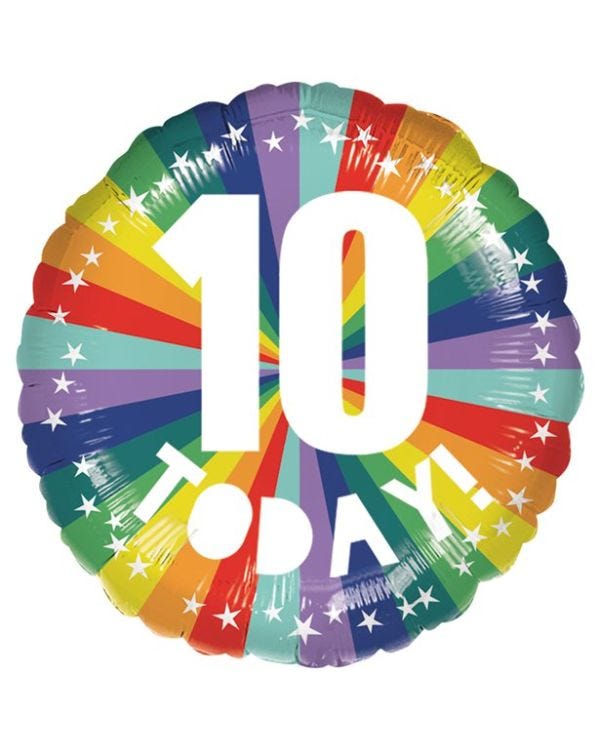 10 Today Foil Balloon - 18&quot;