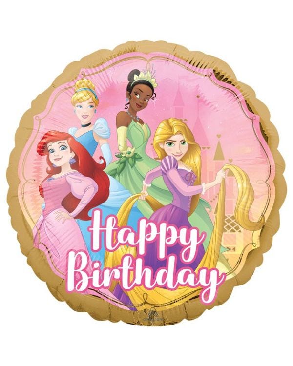 Disney Princess Happy Birthday Foil Balloon - 18&quot;