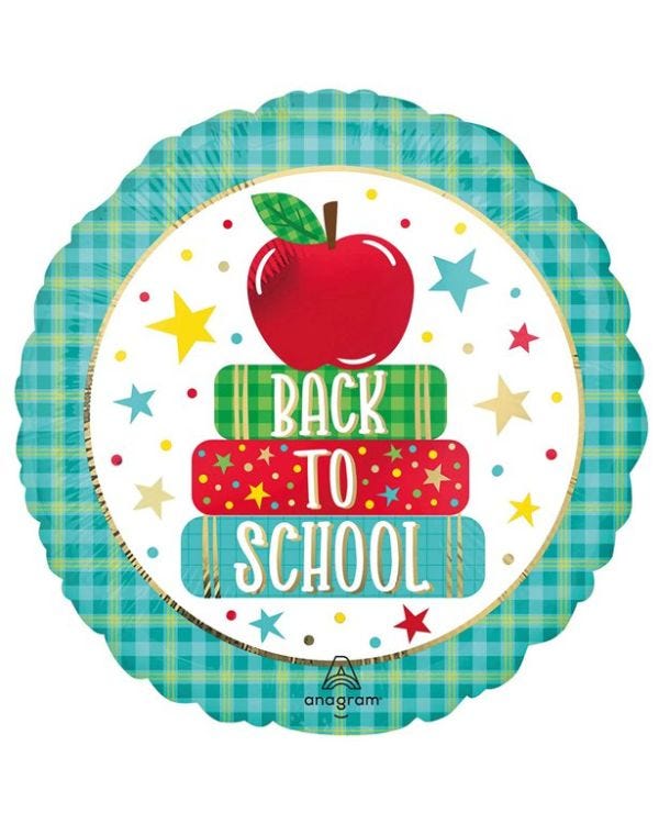 Back to School Foil Balloon - 18&quot;