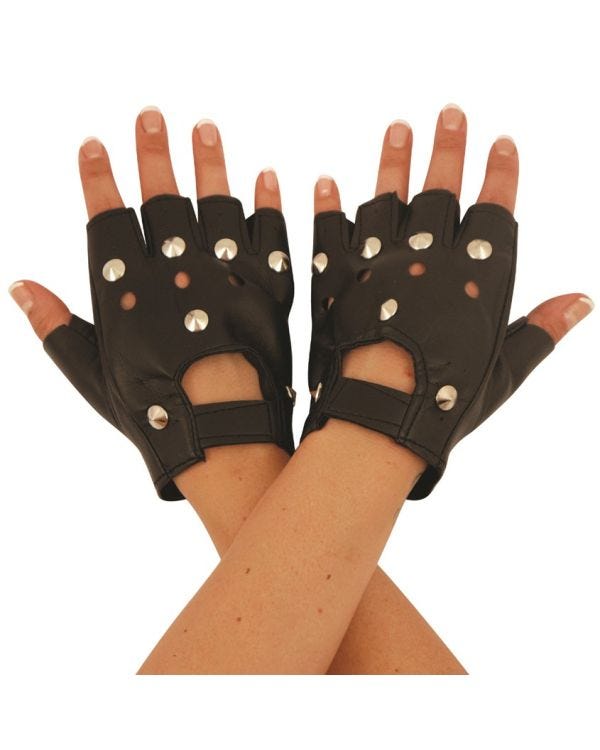 Punk Rock Studded Gloves