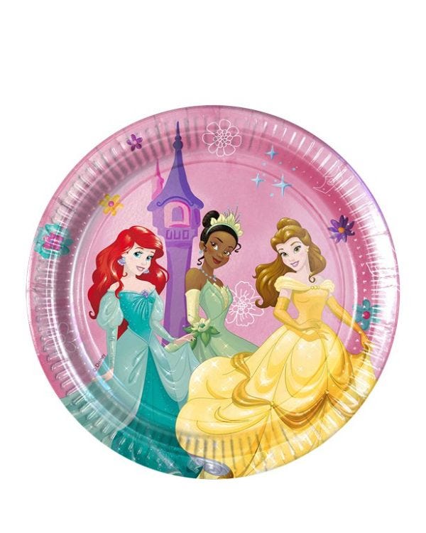 Disney Princess Live Your Story Paper Plates - 20cm (8pk)