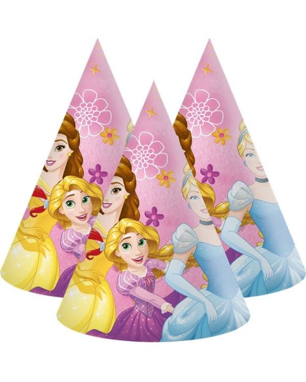 Disney Princess Live Your Story Party Hats (6pk)