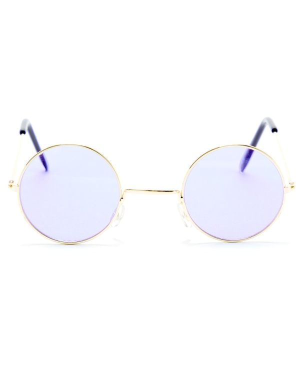 Round Purple Glasses