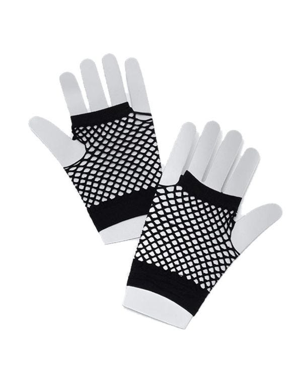 Black Fishnet Gloves