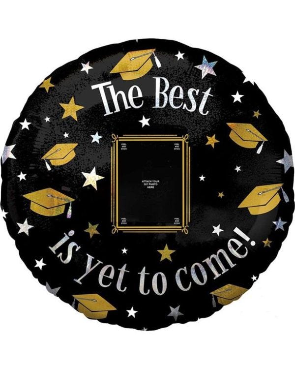 The Best Is Yet To Come Jumbo Personalised Balloon - 18&quot;