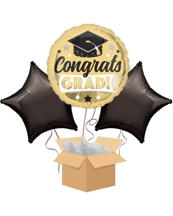 Congrats Grad Balloon - Delivered Inflated