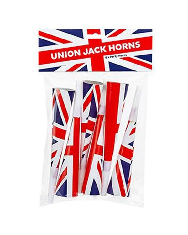 Union Jack Party Horns (6pk)