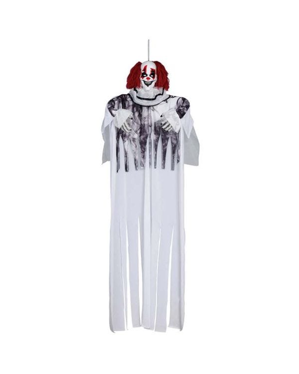 White Hanging Clown - 1.6m