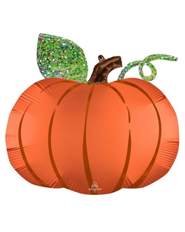 Satin Pumpkin SuperShape Balloon - 25&quot; Foil