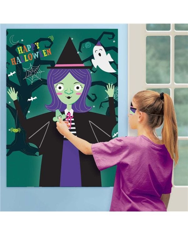 Stick the Nose on the Witch Game