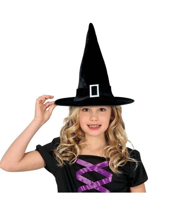 Velvet Witches Hat - Child