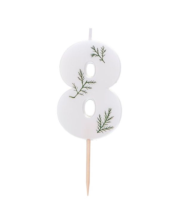 Number 8 Leaf Foliage Candle