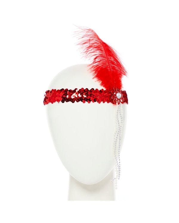 Red Flapper Headband