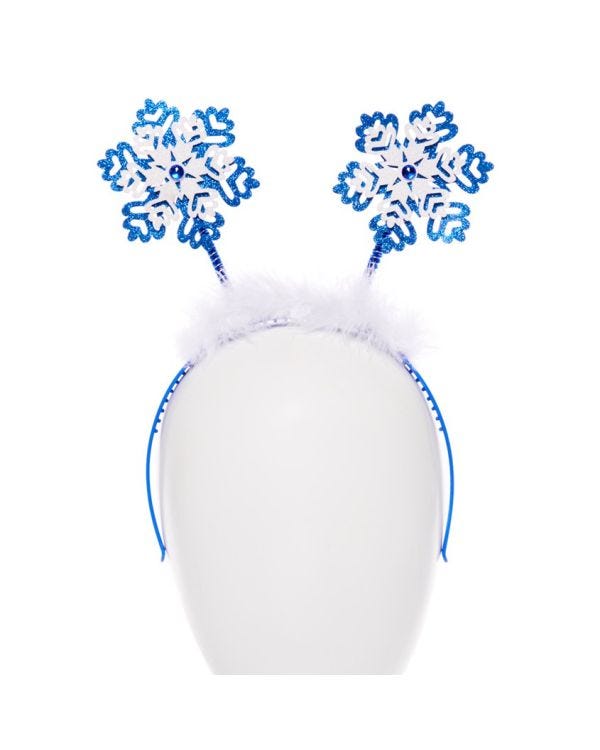 Blue Snowflake Headband