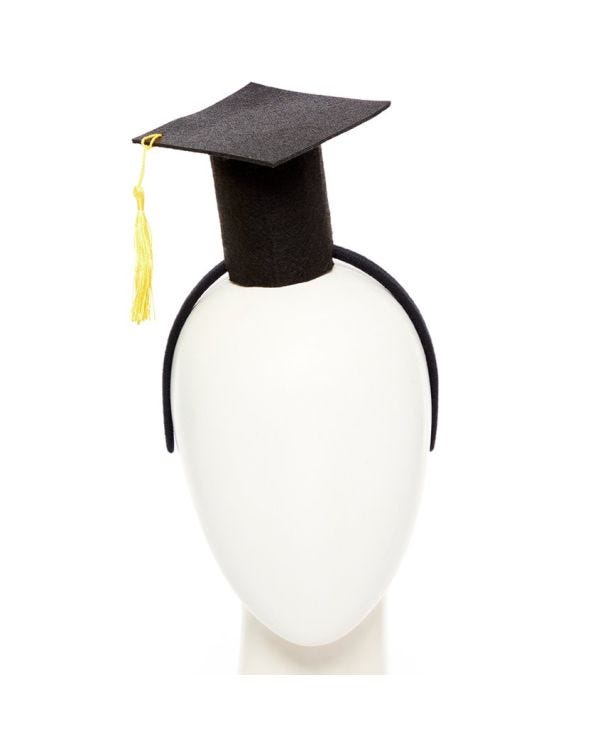 Black Graduation Headband