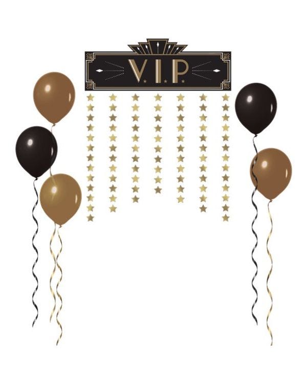 Hollywood Metallic VIP Decorative Door Curtain