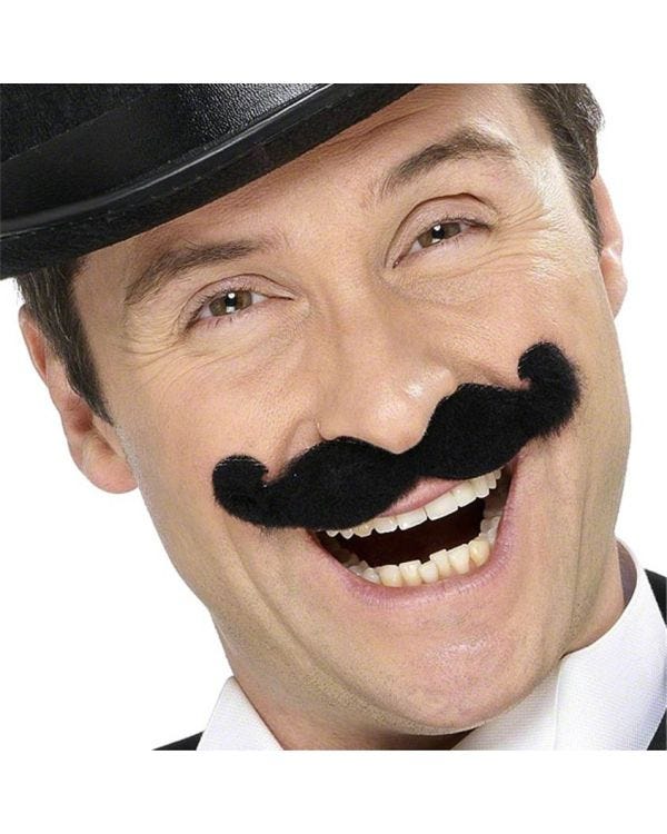 Music Hall Moustache - Black