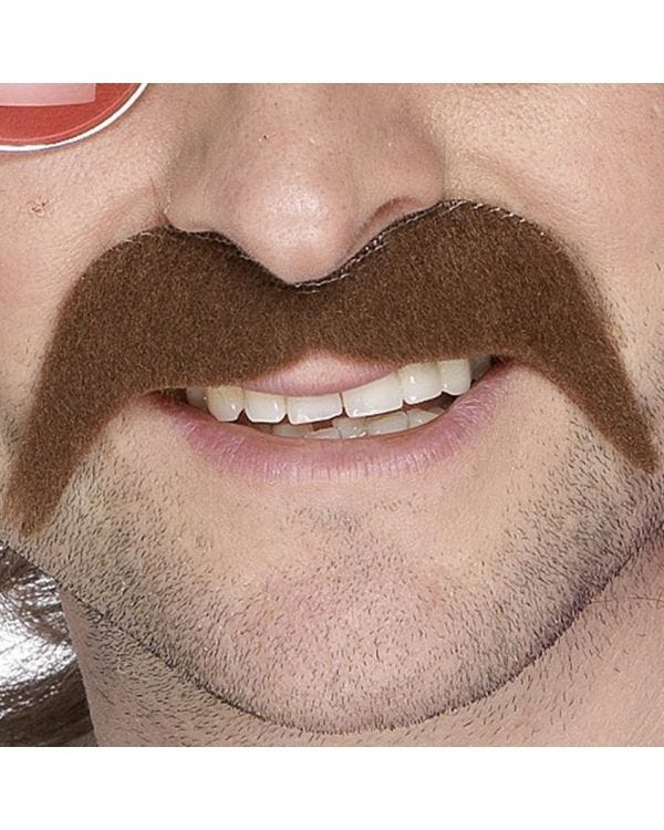 70s Moustache - Brown