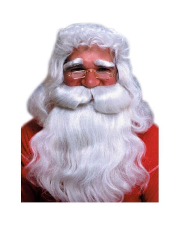 Deluxe Santa Wig &amp; Beard Set