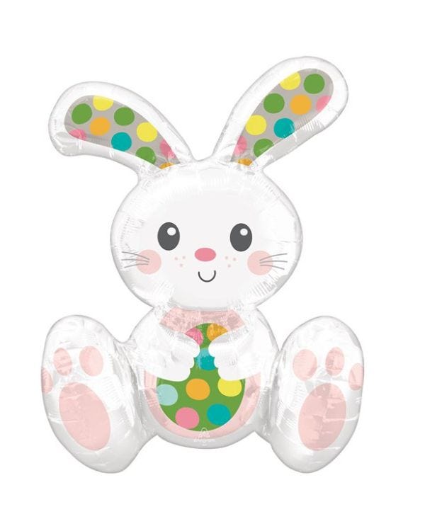 Sitting Easter Bunny Balloon - 20&quot; Foil