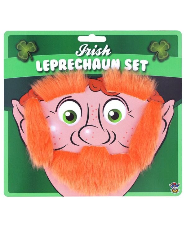Leprechaun Beard, Eyebrows &amp; Sideburns Kit
