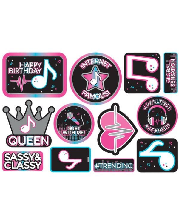 Internet Famous Cut Out Decorations (12pk)
