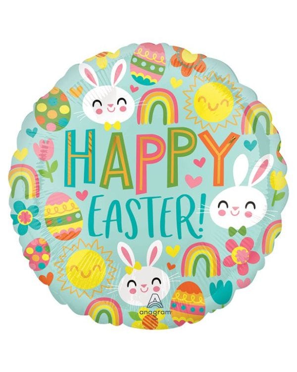 Happy Easter Icons - 18&quot; Foil
