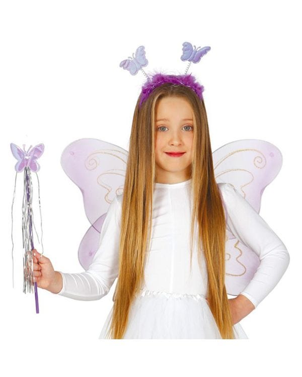 Purple Butterfly Fairy Accessory Kit - Child