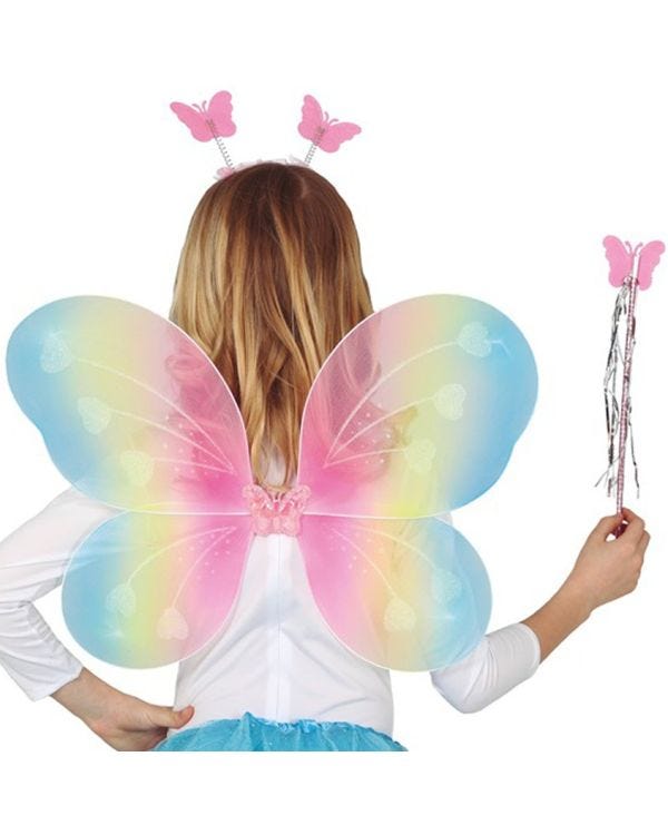 Rainbow Butterfly Fairy  Accessory Kit - Child