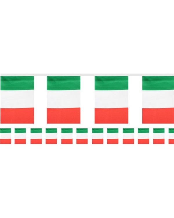 Italian Flag Fabric Bunting - 6m